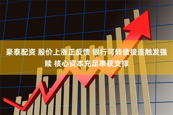豪泰配资 股价上涨正反馈 银行可转债接连触发强赎 核心资本充足率获支撑