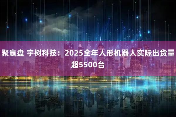 聚赢盘 宇树科技：2025全年人形机器人实际出货量超5500台